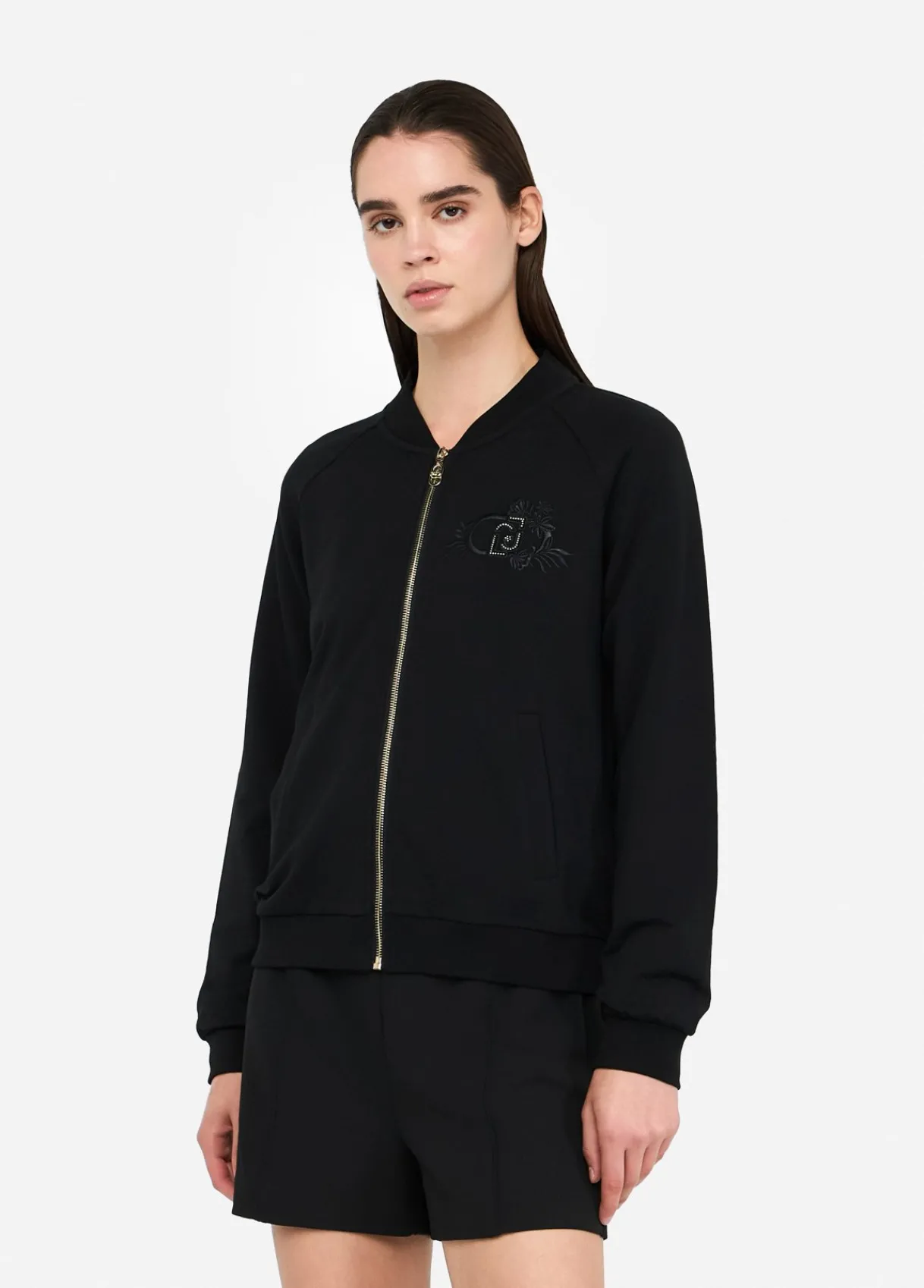 Liu Jo Bomber en coton molletonné|Femme Sweat-Shirts|Vêtements De Sport