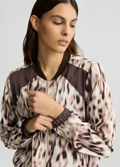 Liu Jo Bomber en satin imprimé|Femme Vêtements De Sport|Vestes