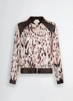 Liu Jo Bomber en satin imprimé|Femme Vêtements De Sport|Vestes