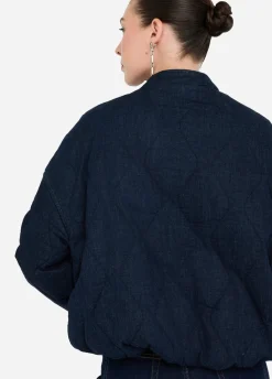 Liu Jo Bomber en toile denim matelassée|Femme Manteaux