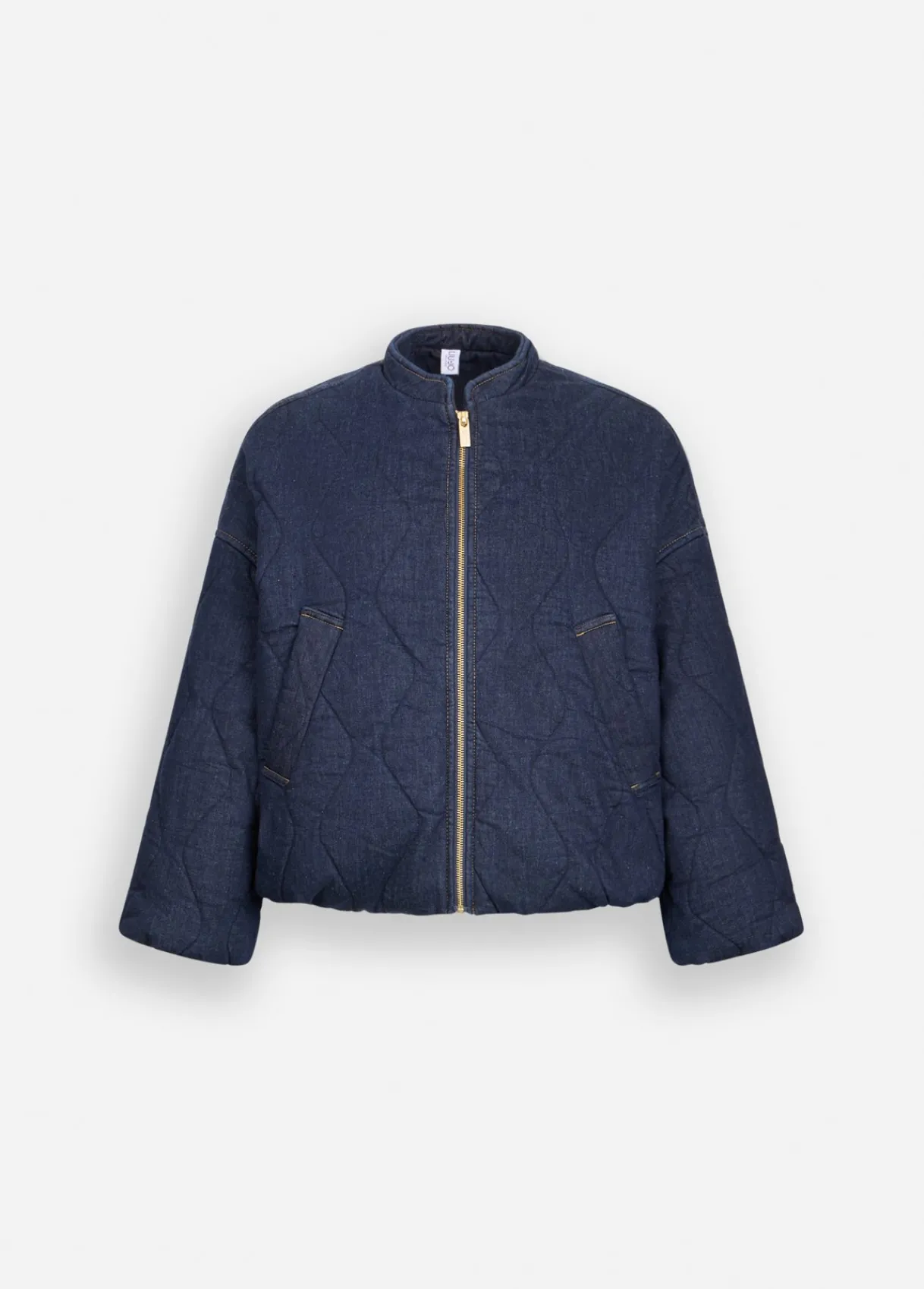 Liu Jo Bomber en toile denim matelassée|Femme Manteaux