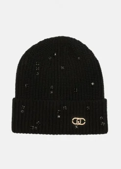 Liu Jo Bonnet avec strass et perles|Femme Bonnets