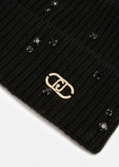Liu Jo Bonnet avec strass et perles|Femme Bonnets