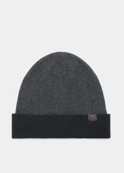 Liu Jo Bonnet en laine à chevrons|Homme Echarpes Et Chapeaux