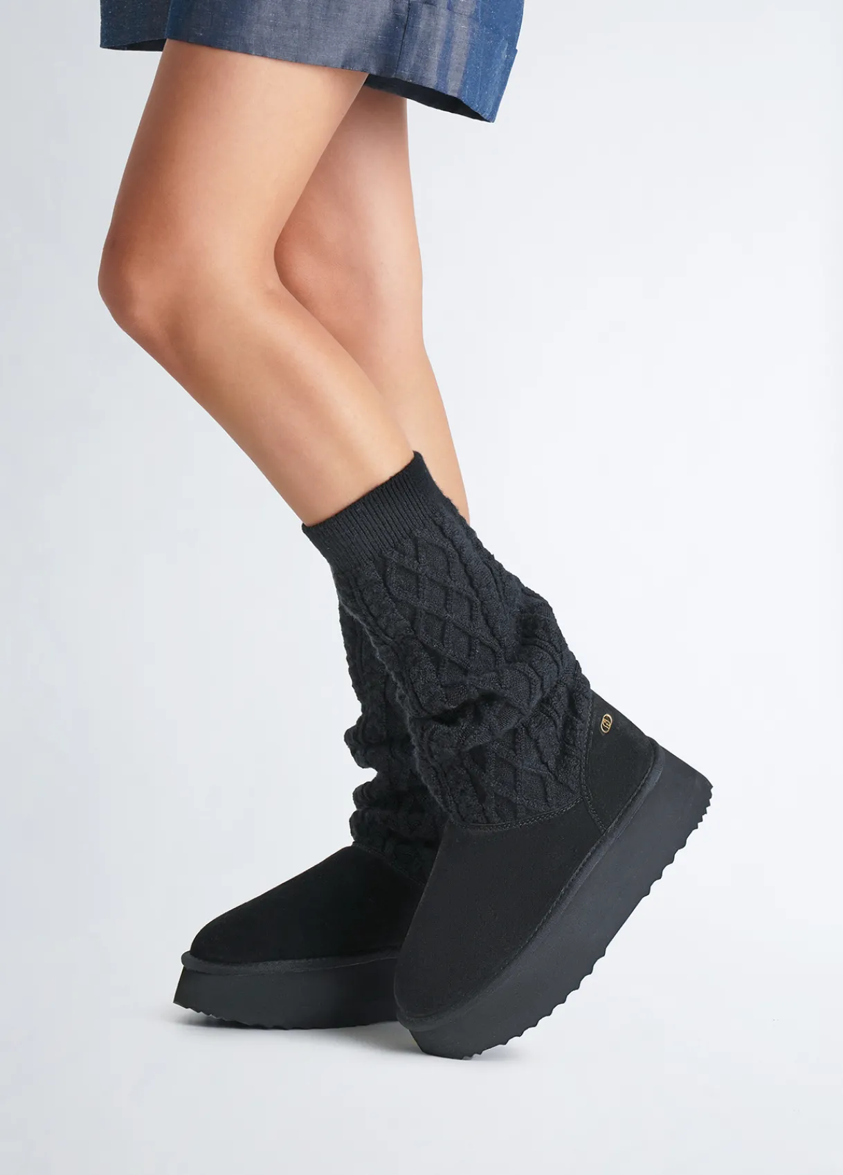 Liu Jo Bottes à plateforme en maille|Femme Bottes Et Bottines