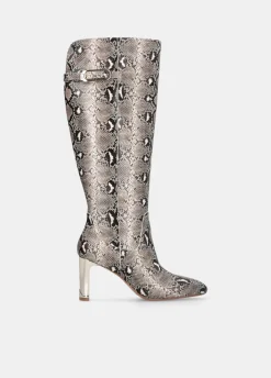 Liu Jo Bottes hautes avec imprimé python|Femme Bottes Et Bottines