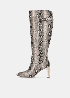 Liu Jo Bottes hautes avec imprimé python|Femme Bottes Et Bottines