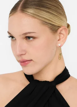 Liu Jo Boucles d'eilles avec perles synthétiques|Femme Jewelry