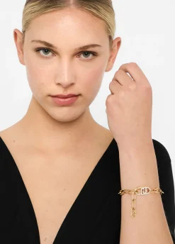 Liu Jo Bracelet monogramme avec strass|Femme Jewelry