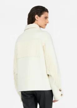 Liu Jo Caban en laine avec franges|Femme Manteaux
