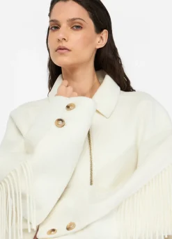 Liu Jo Caban en laine avec franges|Femme Manteaux