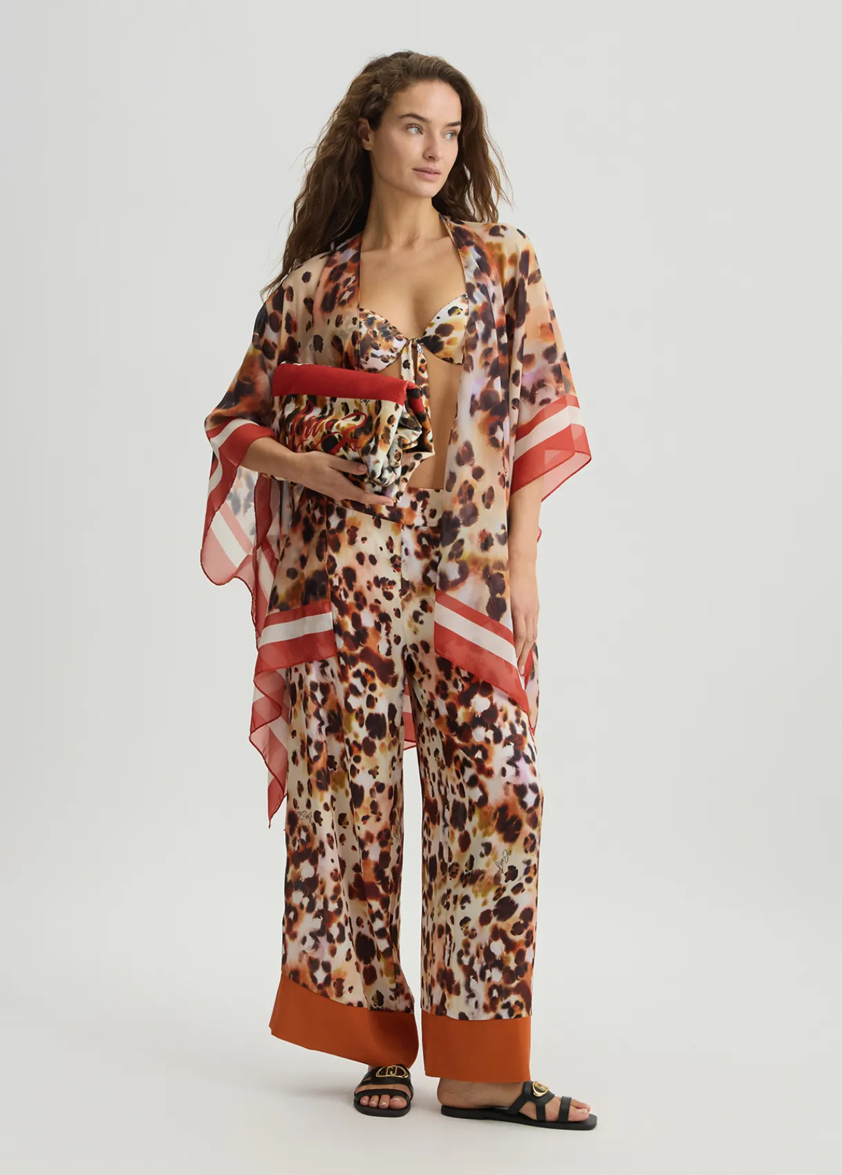 Liu Jo Caftan avec imprimé animalier|Femme Mode Plage