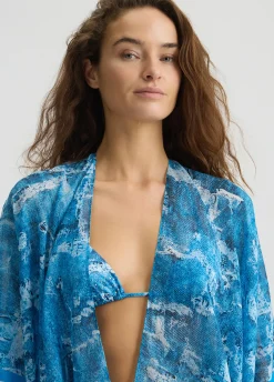 Liu Jo Caftan avec imprimé jean|Femme Mode Plage