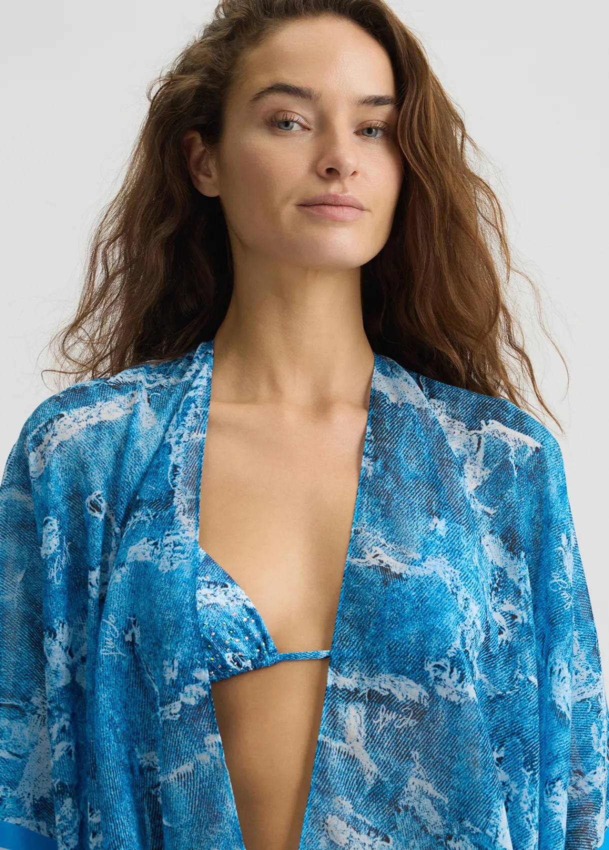 Liu Jo Caftan avec imprimé jean|Femme Mode Plage