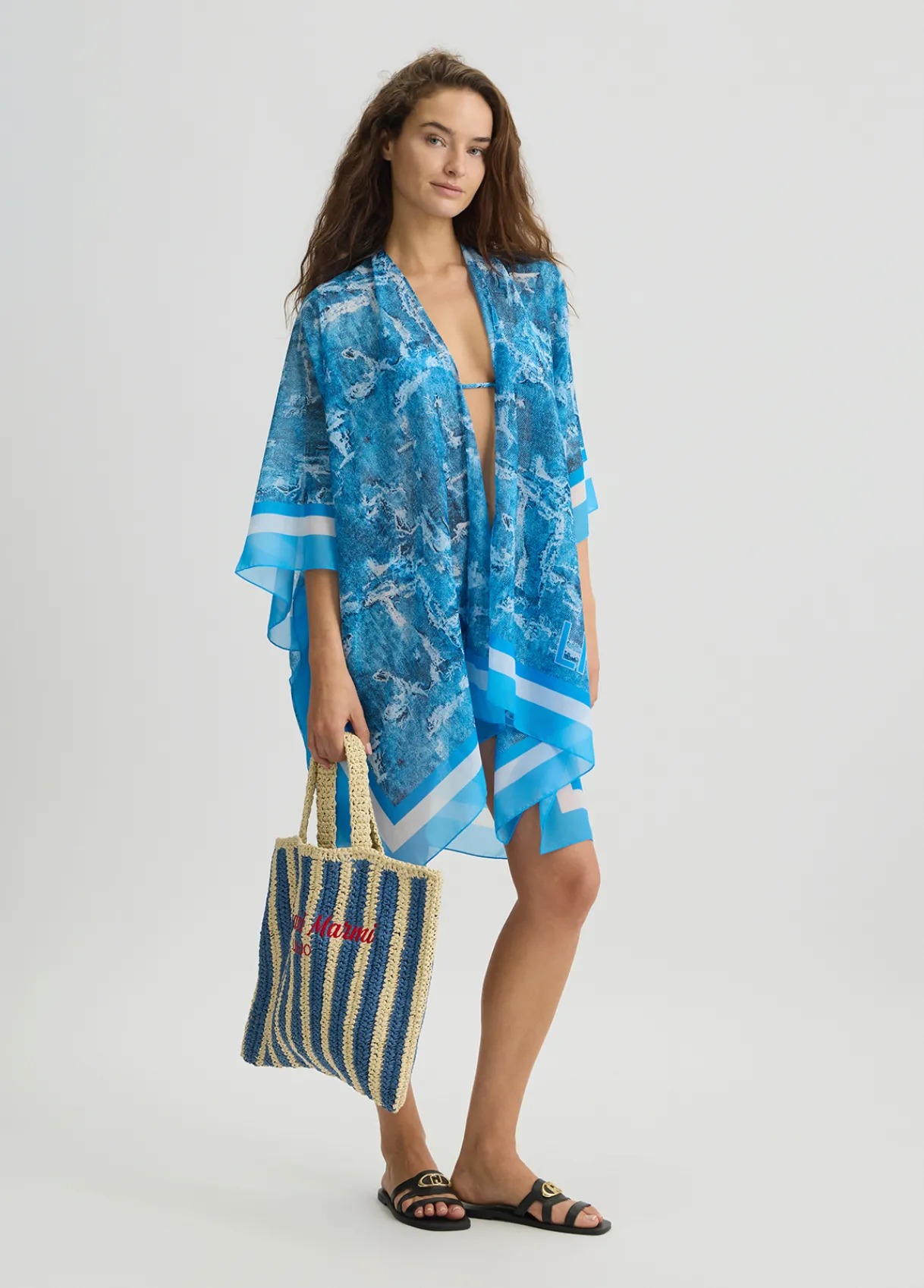 Liu Jo Caftan avec imprimé jean|Femme Mode Plage
