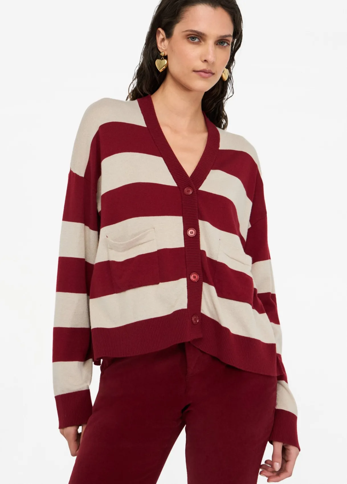 Liu Jo Cardigan à rayures|Femme Mailles