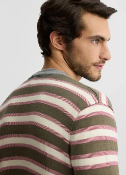 Liu Jo Cardigan à rayures en laine|Homme Pulls Et Sweaters