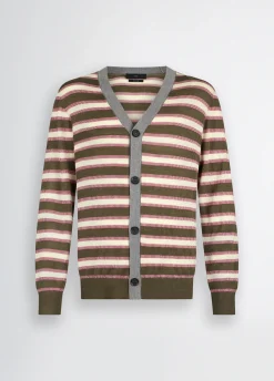 Liu Jo Cardigan à rayures en laine|Homme Pulls Et Sweaters