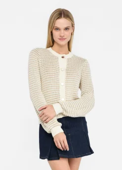 Liu Jo Cardigan à rayures Lurex®|Femme Mailles