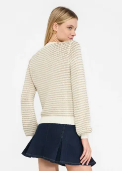 Liu Jo Cardigan à rayures Lurex®|Femme Mailles