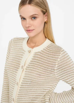 Liu Jo Cardigan à rayures Lurex®|Femme Mailles