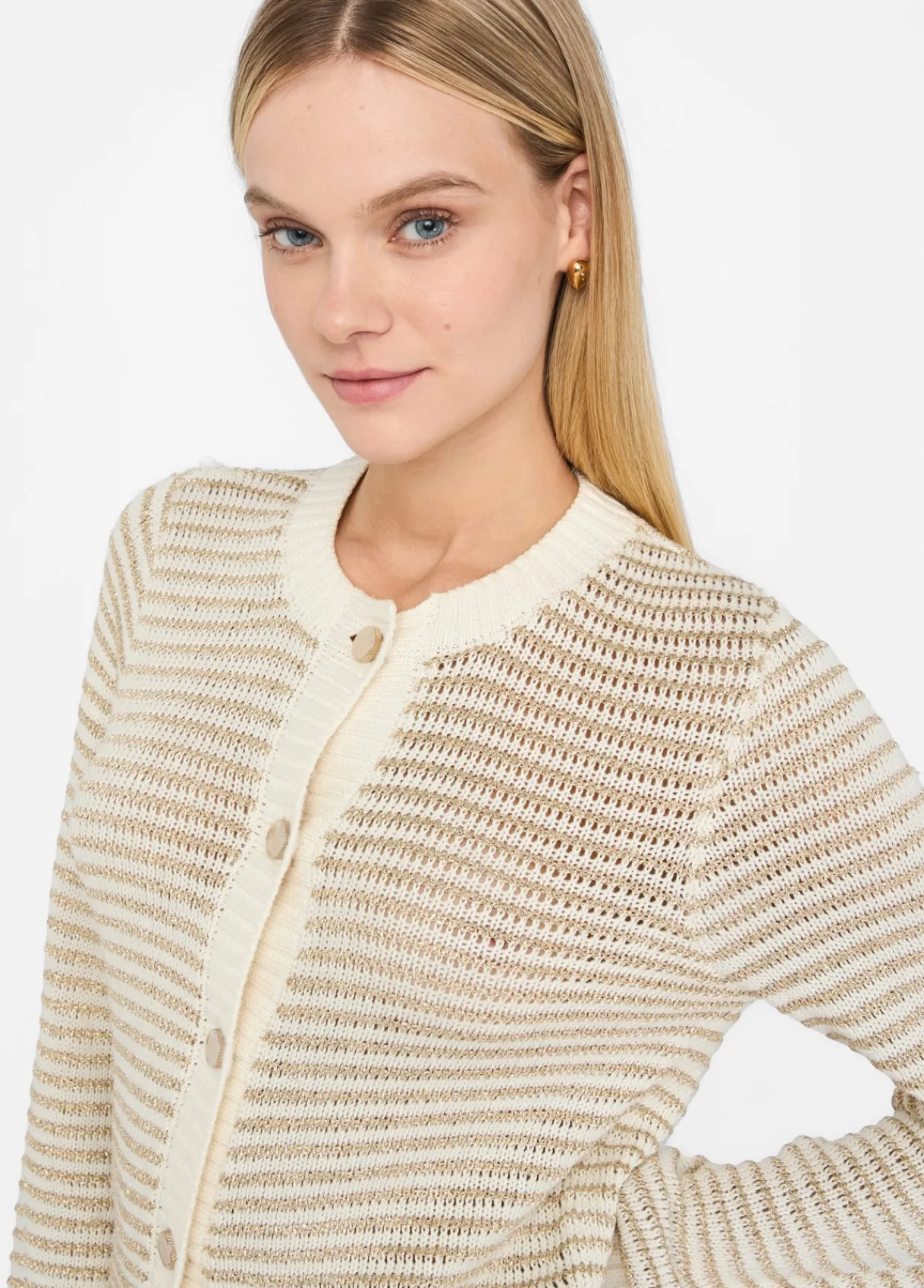 Liu Jo Cardigan à rayures Lurex®|Femme Mailles