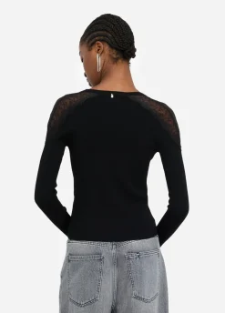 Liu Jo Cardigan avec dentelle|Femme Mailles