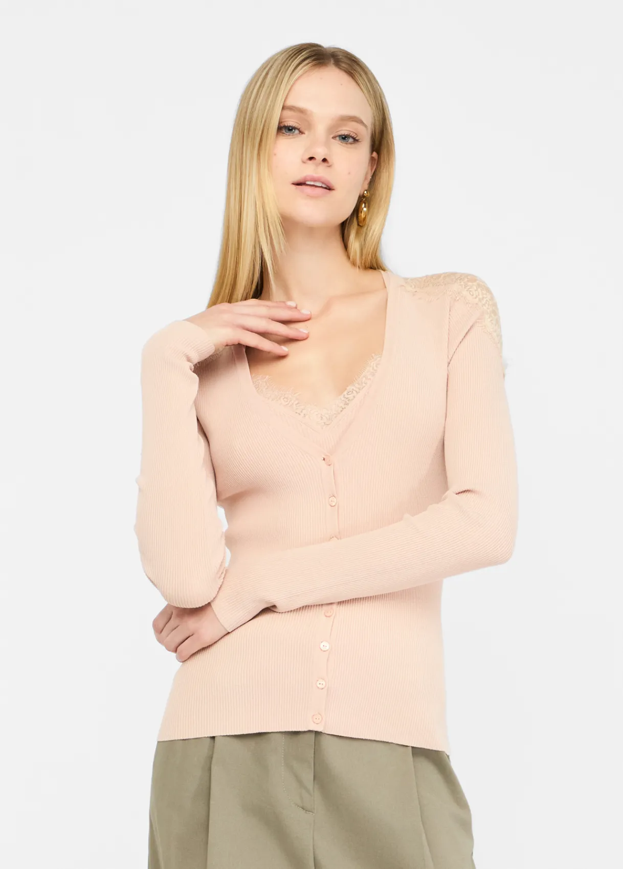 Liu Jo Cardigan avec dentelle|Femme Mailles