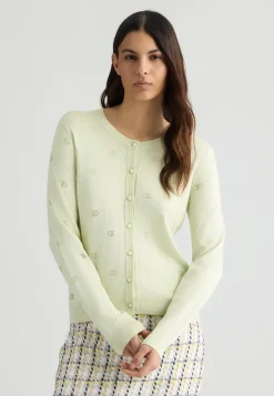 Liu Jo Cardigan avec logo et strass|Femme Mailles