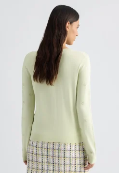 Liu Jo Cardigan avec logo et strass|Femme Mailles