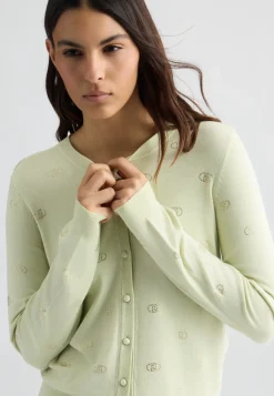 Liu Jo Cardigan avec logo et strass|Femme Mailles