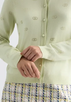 Liu Jo Cardigan avec logo et strass|Femme Mailles