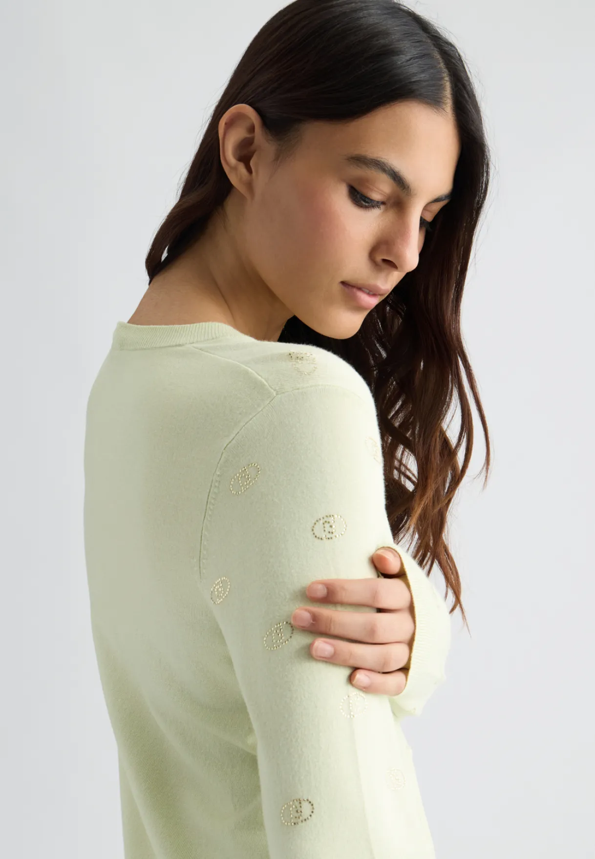 Liu Jo Cardigan avec logo et strass|Femme Mailles