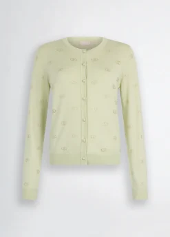 Liu Jo Cardigan avec logo et strass|Femme Mailles