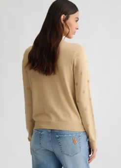 Liu Jo Cardigan avec logo et strass|Femme Mailles