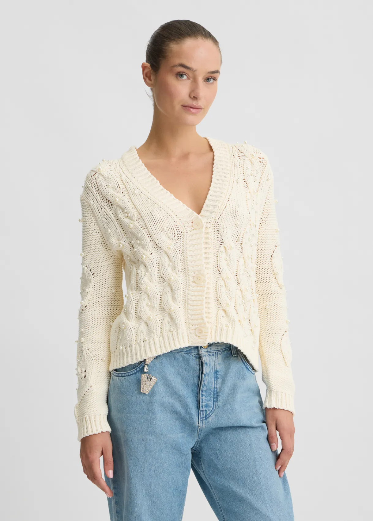 Liu Jo Cardigan avec perles|Femme Mailles