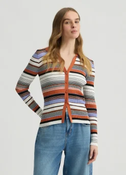 Liu Jo Cardigan en maille à rayures|Femme Mailles