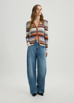 Liu Jo Cardigan en maille à rayures|Femme Mailles