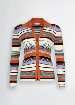 Liu Jo Cardigan en maille à rayures|Femme Mailles