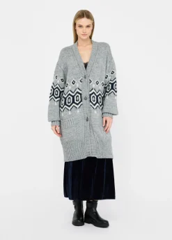 Liu Jo Cardigan jacquard en alpaga et laine|Femme Mailles