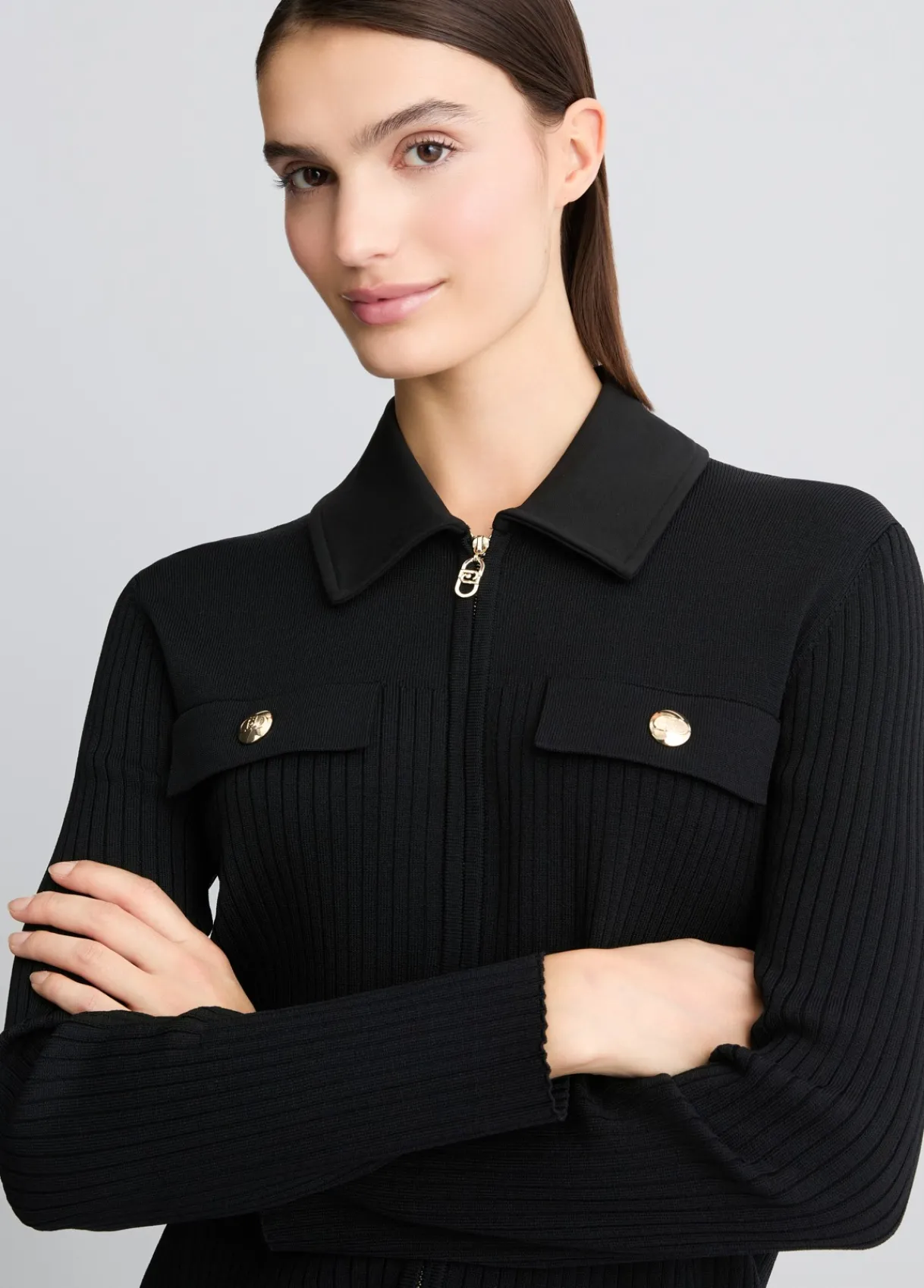 Liu Jo Cardigan long avec zip|Femme Vêtements De Sport|Mailles