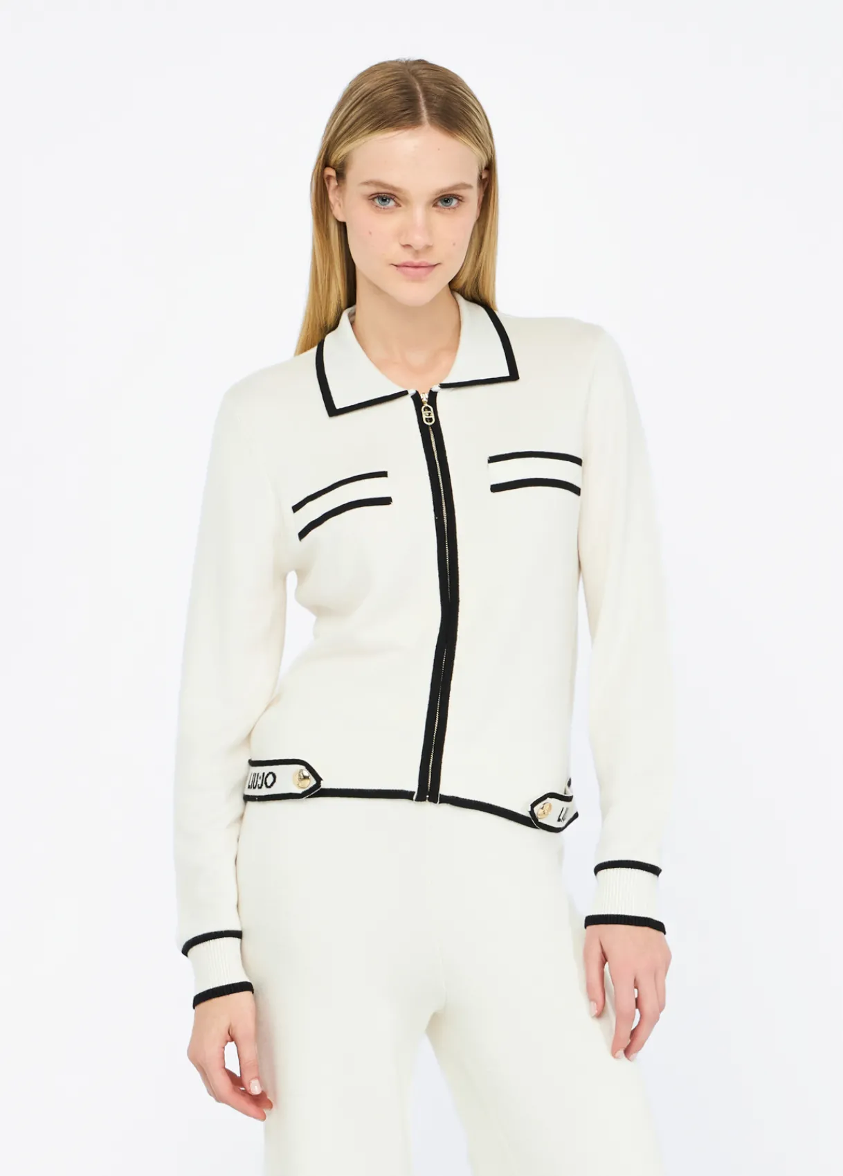 Liu Jo Cardigan long avec zip|Femme Vêtements De Sport|Mailles