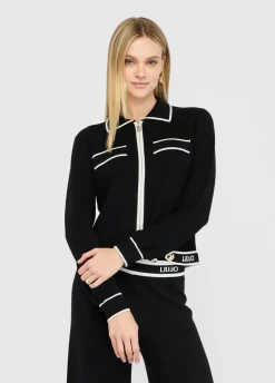 Liu Jo Cardigan long avec zip|Femme Vêtements De Sport|Mailles