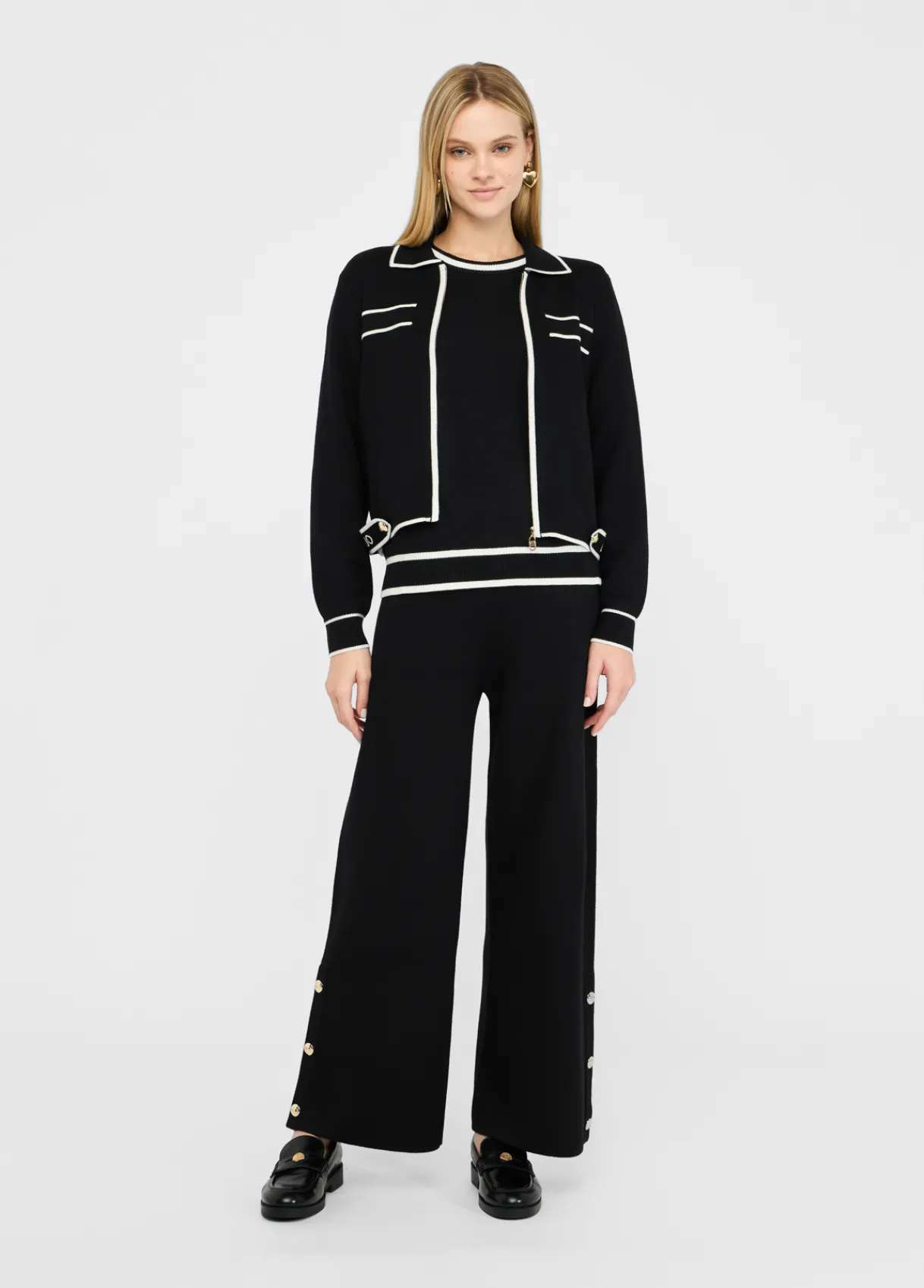 Liu Jo Cardigan long avec zip|Femme Vêtements De Sport|Mailles