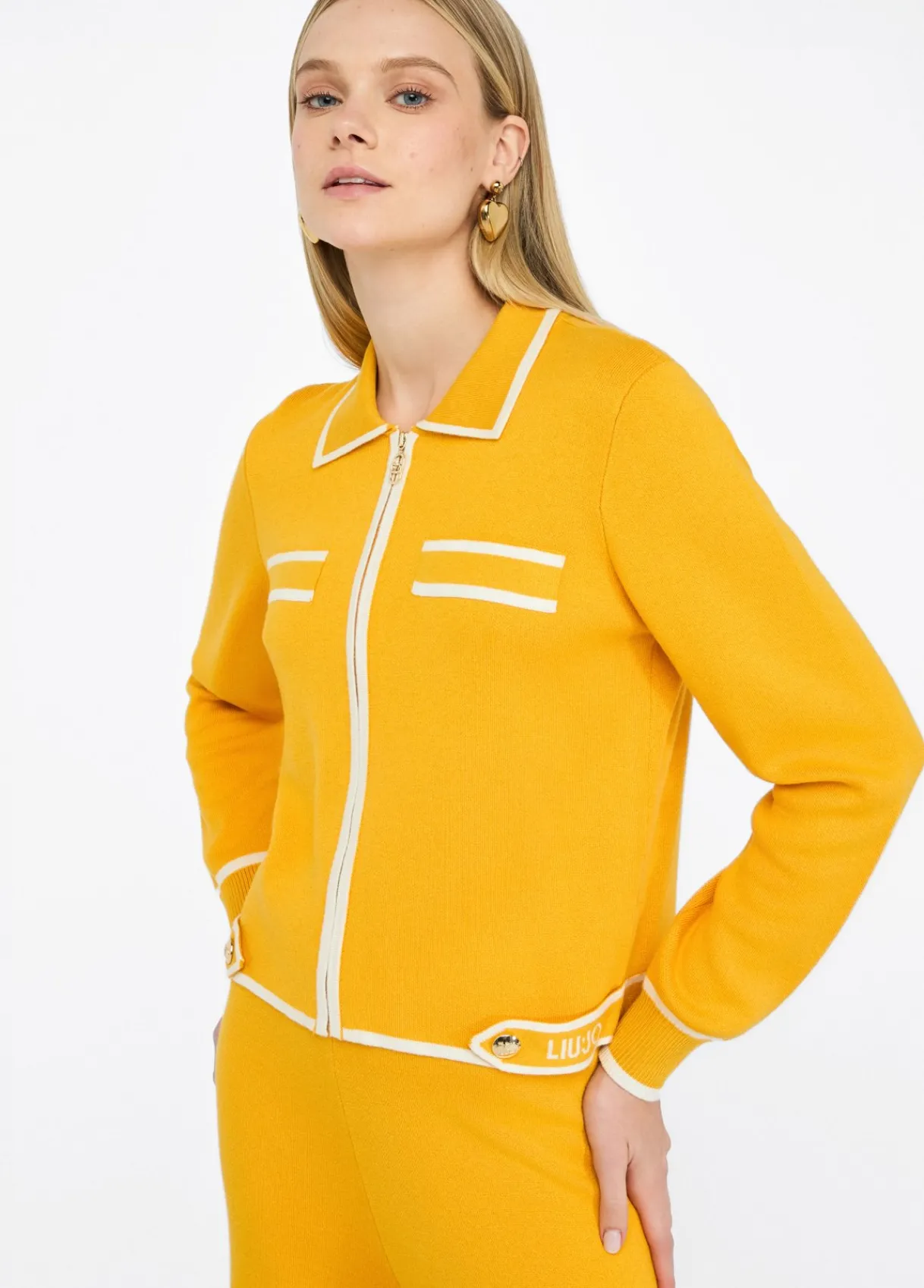 Liu Jo Cardigan long avec zip|Femme Vêtements De Sport|Mailles
