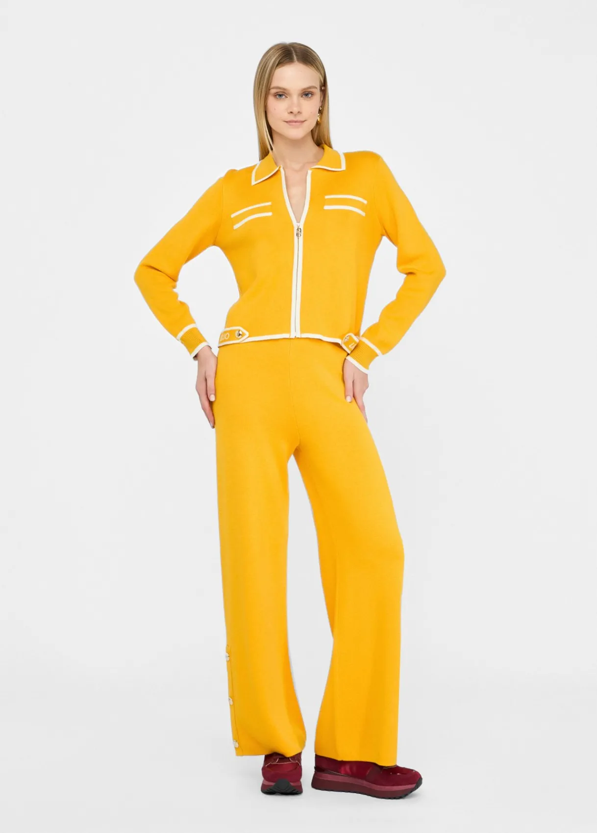 Liu Jo Cardigan long avec zip|Femme Vêtements De Sport|Mailles
