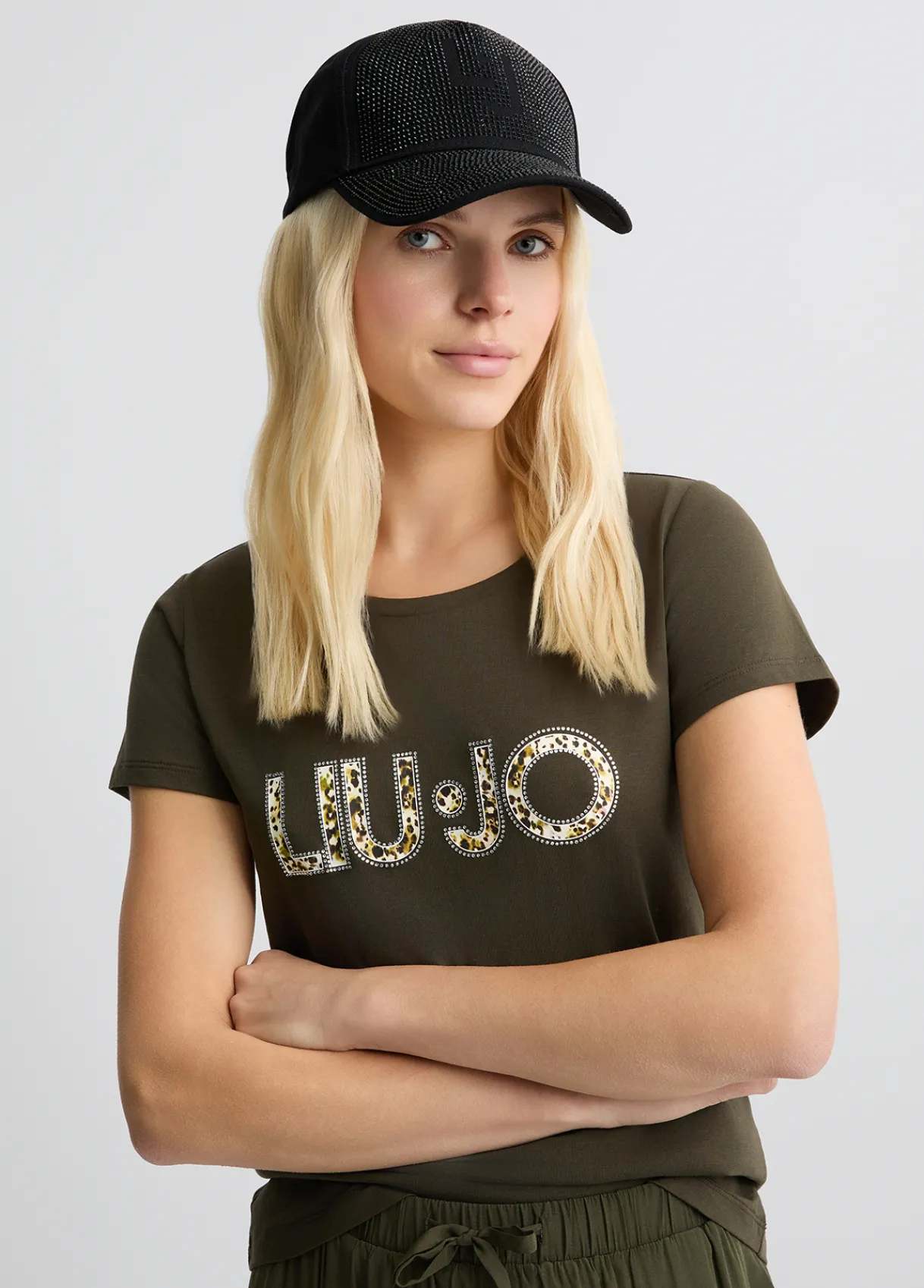 Liu Jo Casquette de baseball avec strass|Femme Bonnets
