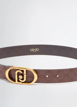Liu Jo Ceinture en cuir avec logo|Femme Ceintures