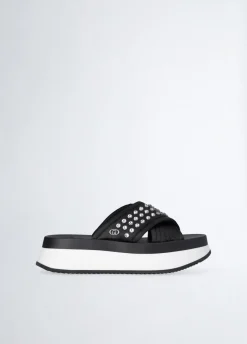 Liu Jo Chaussons compensés avec clous|Femme Mocassins