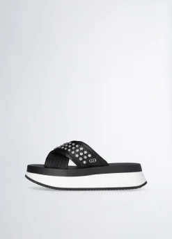 Liu Jo Chaussons compensés avec clous|Femme Mocassins